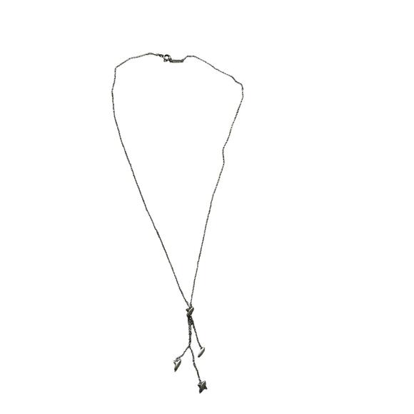 Tiffany & Co Sterling Silver Lariat Pendant Necklace with Pouch Timeless Luxury - Picture 6 of 9